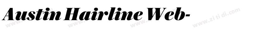 Austin Hairline Web字体转换